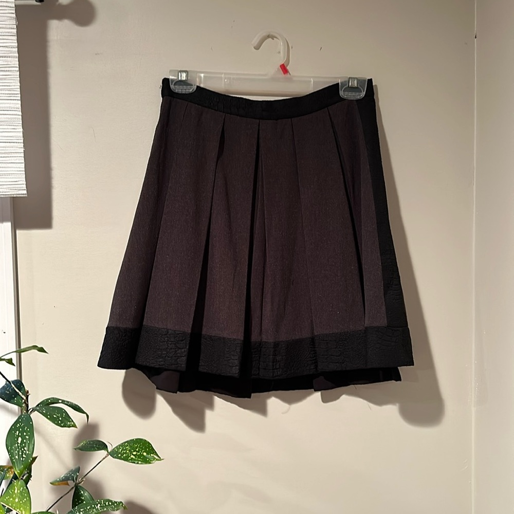 Black & Grey pleated skirt